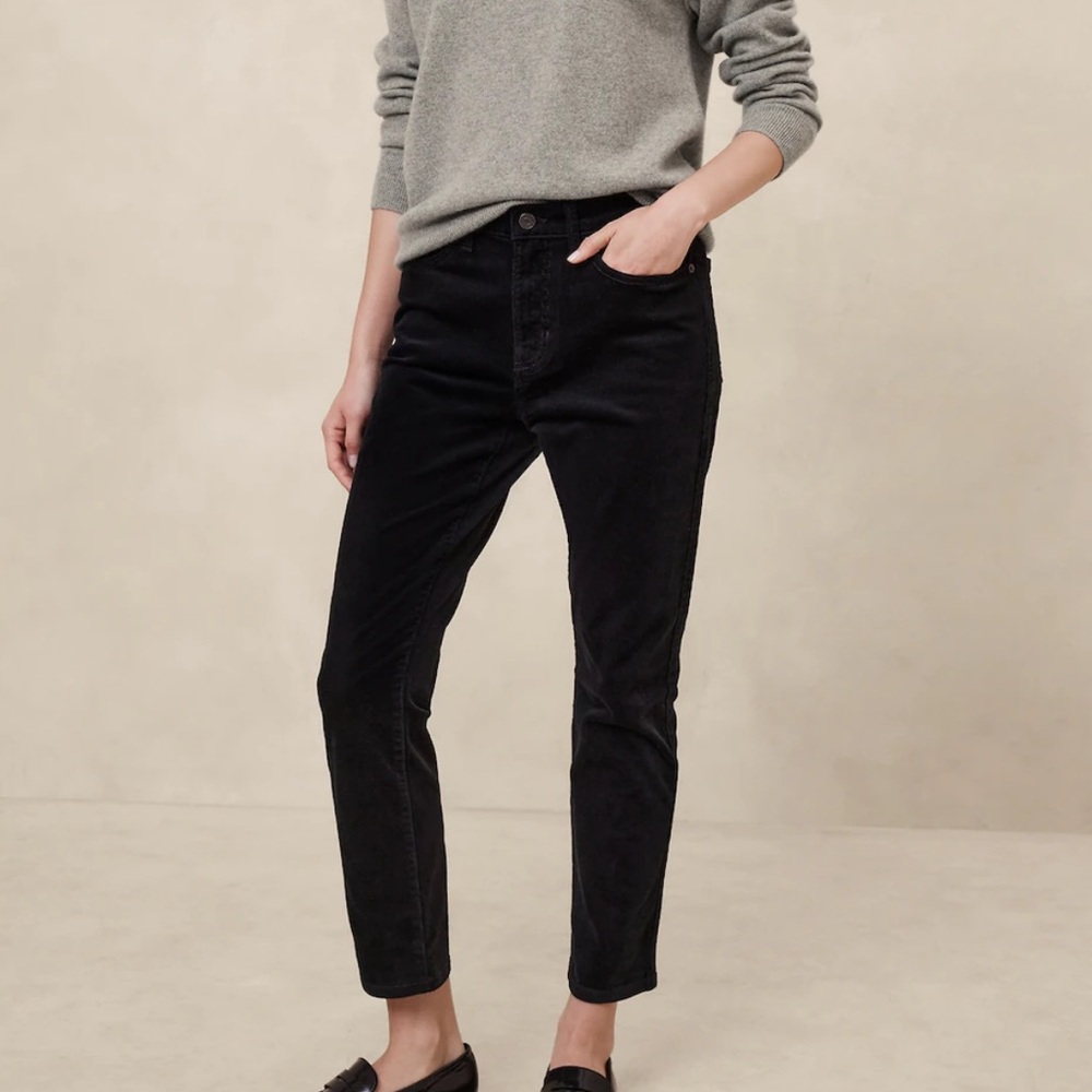 Banana Republic high waist corduroy slim pants
